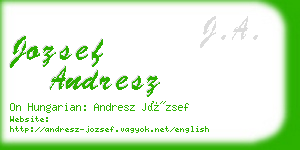 jozsef andresz business card